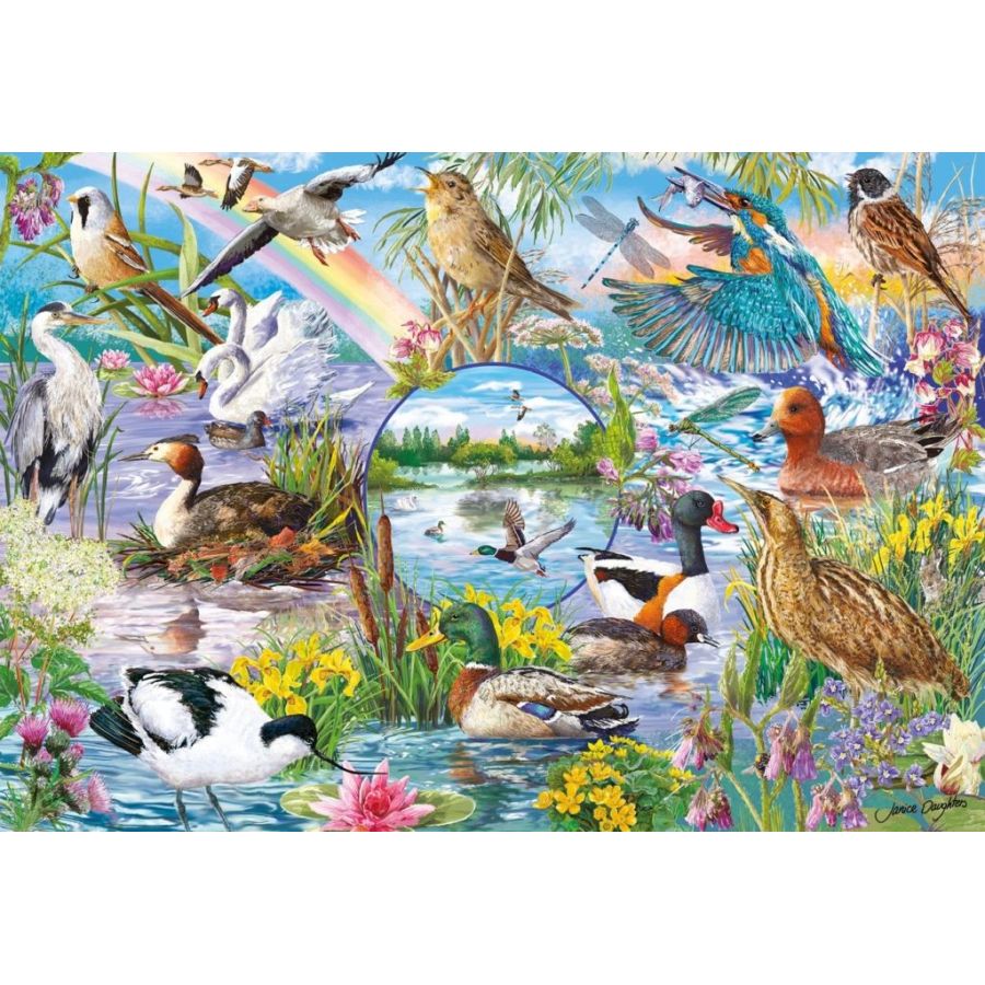 Puzzle Wings in the Wild – Coffret 4 x 500 pièces (Gibsons x RSPB)