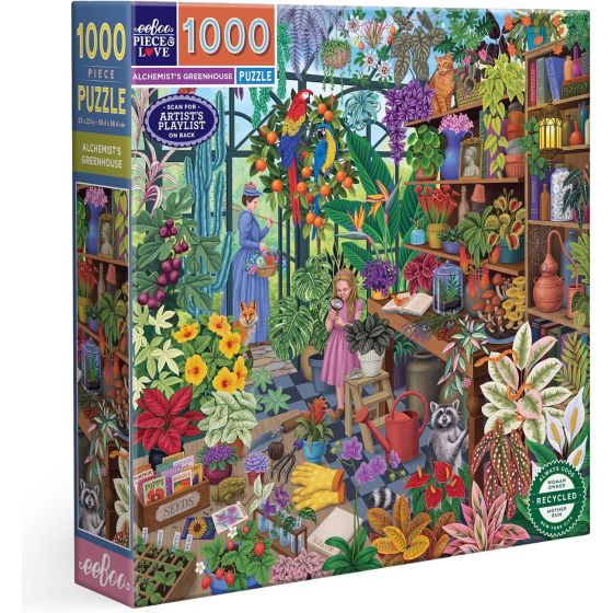 Puzzle Alchemist’s Greenhouse – 1000 pièces (Vasilisa Romanenko) – 58,4 x 58,4 cm