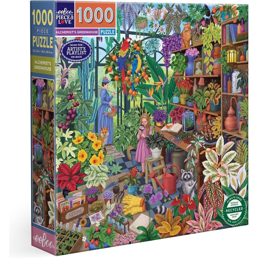 Puzzle Alchemist’s Greenhouse – 1000 pièces (Vasilisa Romanenko) – 58,4 x 58,4 cm
