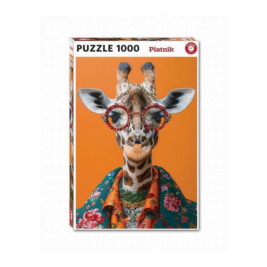 Puzzle Crazy Giraffe – 1000 pièces – Piatnik (68 x 48 cm)