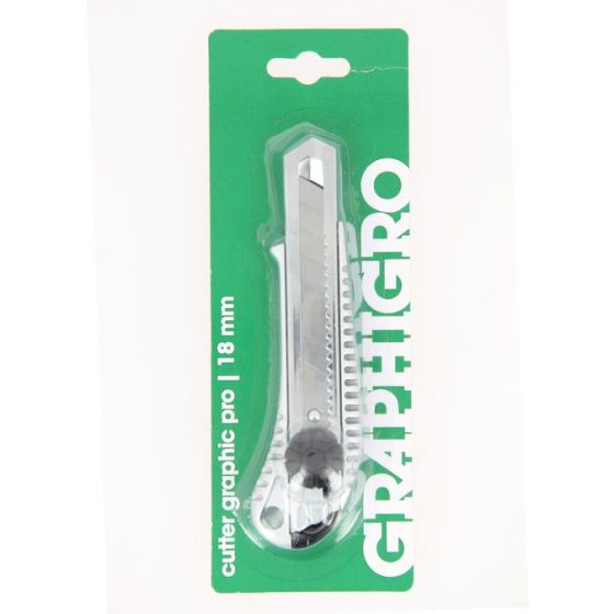 GRAPHIGRO Cutter Graphic Pro 18 mm – Cutter robuste (lames sécables)