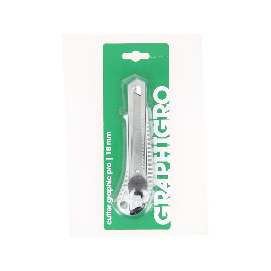 GRAPHIGRO Cutter Graphic Pro 18 mm – Cutter robuste (lames sécables)