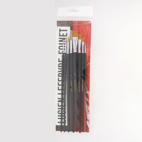 Lefebvre-Foinet – Lot de 8 pinceaux synthétiques pour acrylique (ronds & plats)