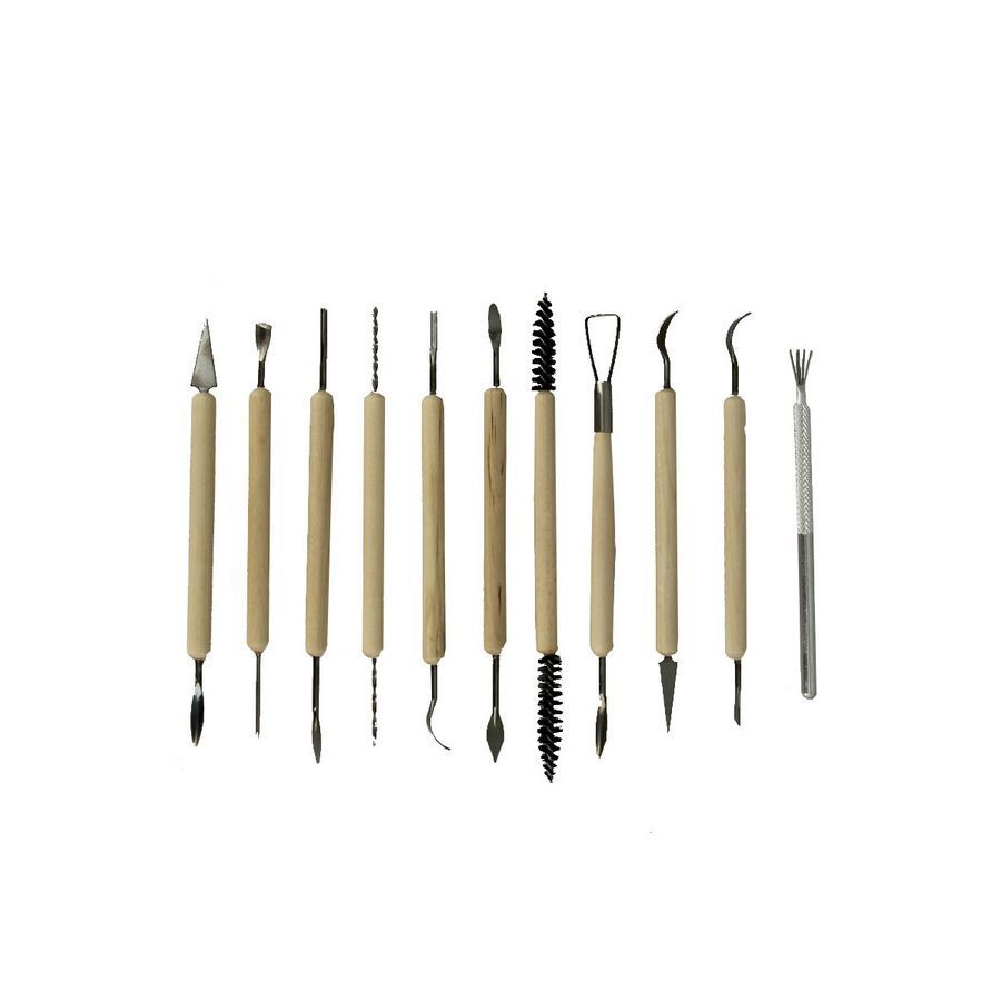 Sinoart – Outils de nettoyage 11 pcs (argile & modelage)