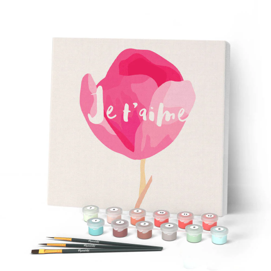 Peinture par Numéro 25x25 – Je t'aime