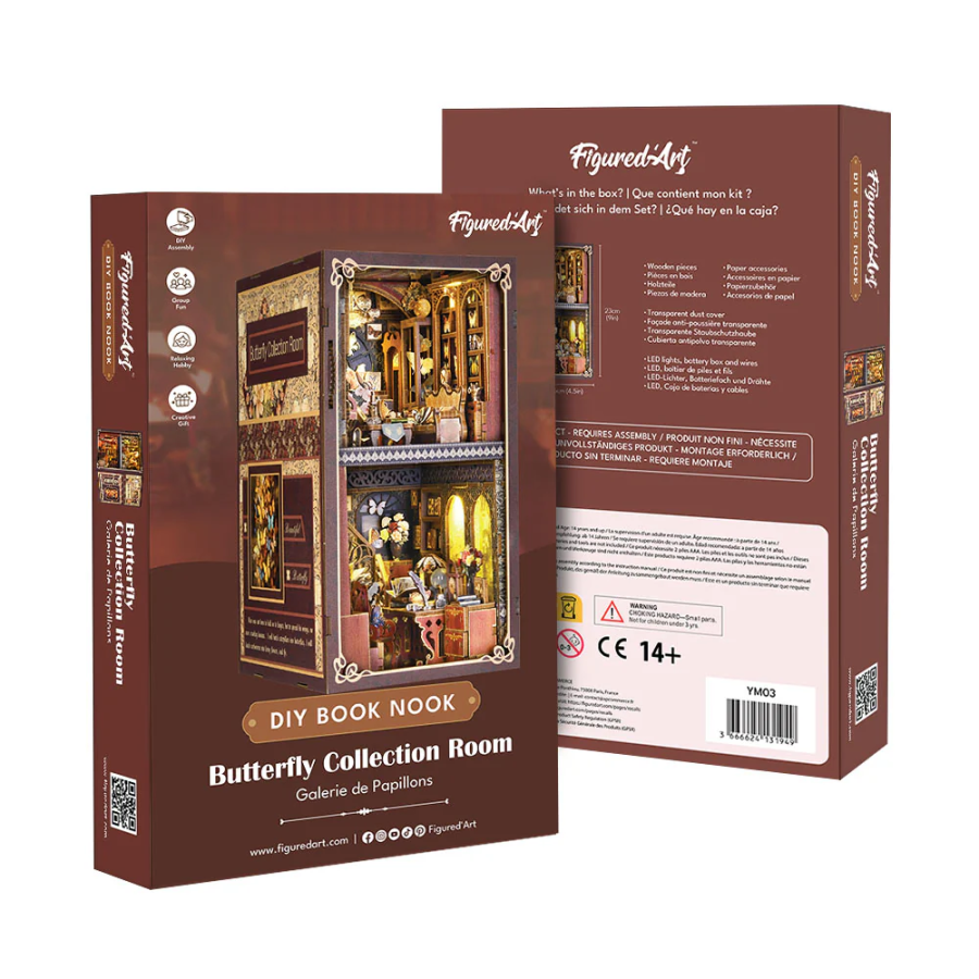Book Nook « Galerie de Papillons  » – Kit DIY