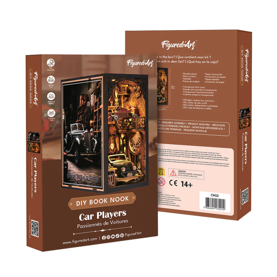 Book Nook « Passionnés de Voitures  » – Kit DIY