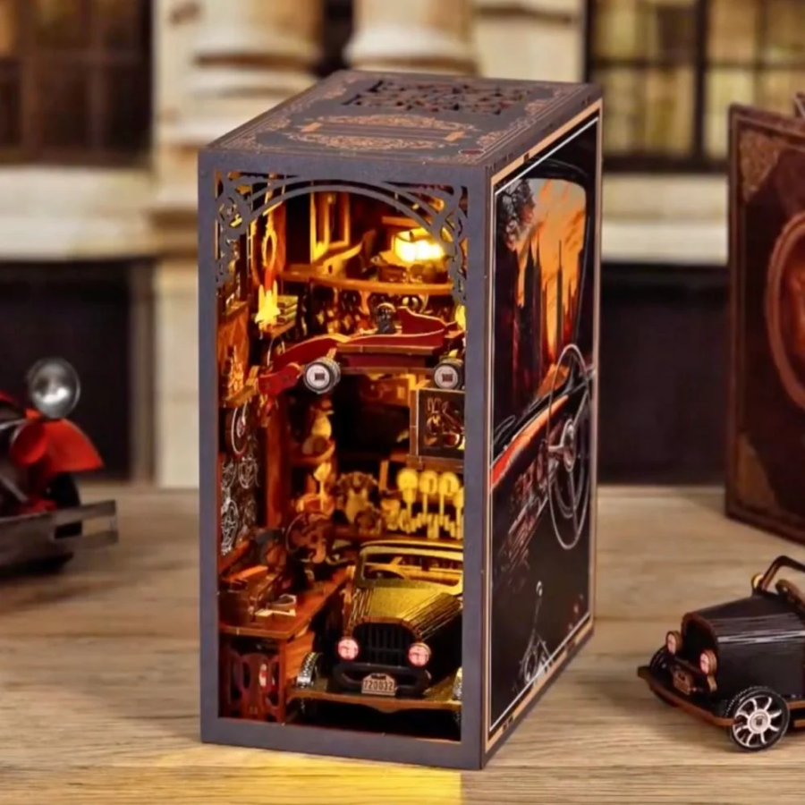 Book Nook « Passionnés de Voitures  » – Kit DIY