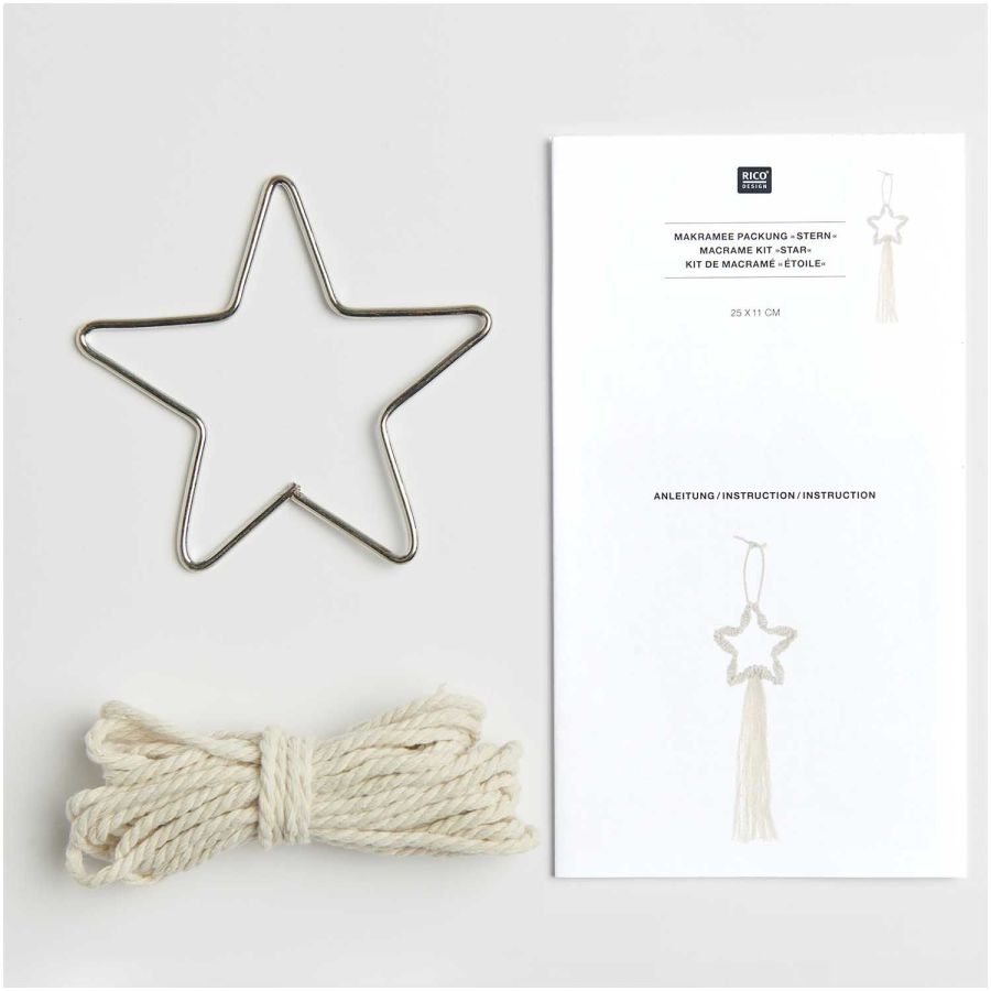 Rico Design – Set Macramé Étoile