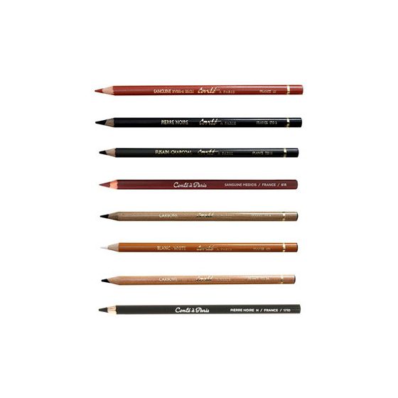 CRAYON ESQUISSE SET PIERRE NOIR ET FUSAIN 3 PCS ROUGIER&PLE