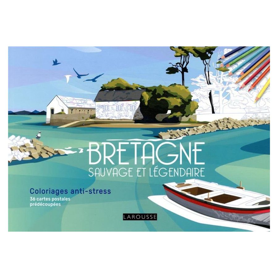 Bretagne sauvage et légendaire coloriages