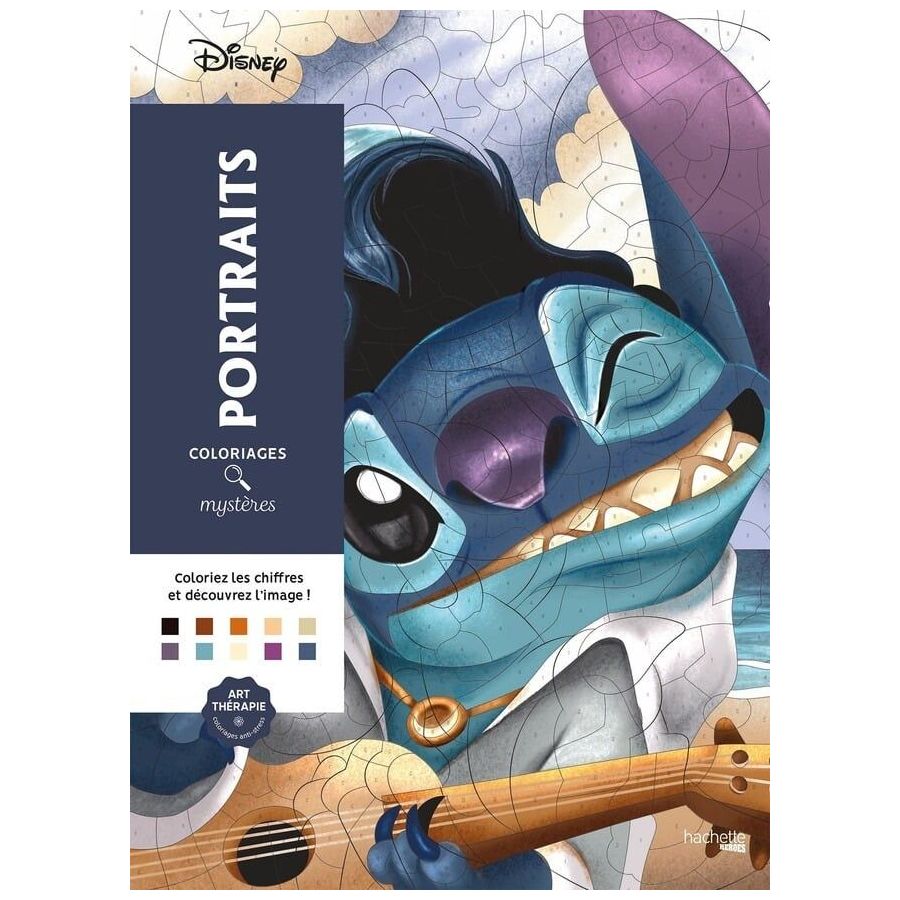 Coloriages mystères Disney - Portraits (trompe l'oeil)