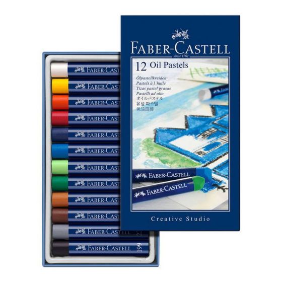 BOITE 12 PASTELS A L'HUILE