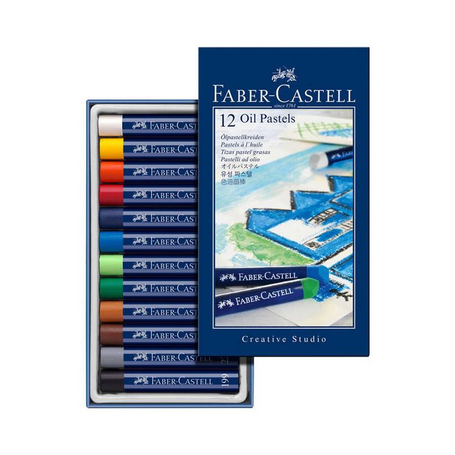BOITE 12 PASTELS A L'HUILE BOITE 12 PASTELS A L'HUILE