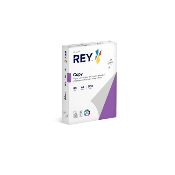 Rey Copy – Papier blanc A4 (210 × 297 mm) – 80 g/m² – Ramette 500 feuilles