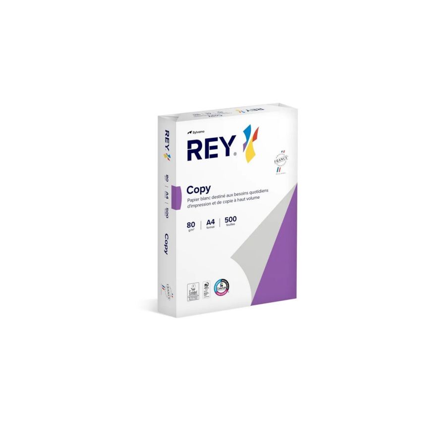 Rey Copy – Papier blanc A4 (210 × 297 mm) – 80 g/m² – Ramette 500 feuilles