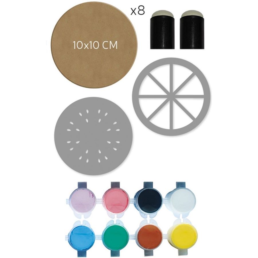 Kit sous-verres Fruits - Aladine