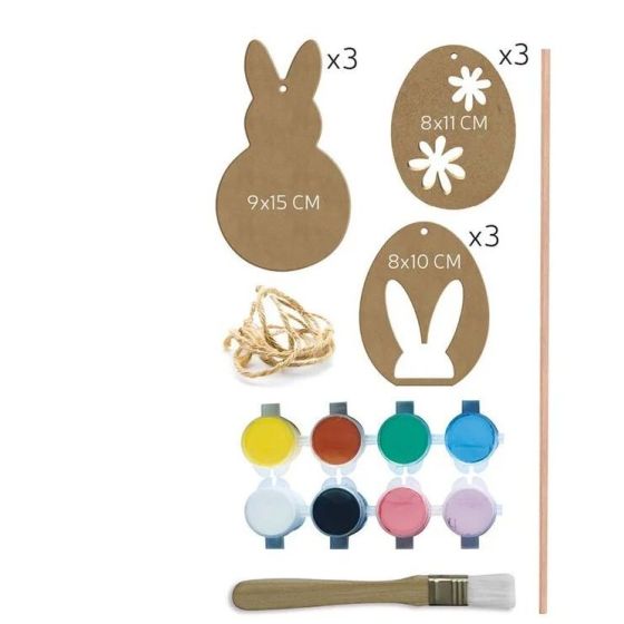 Kit suspension Oeufs et lapins de Pâques  DIY - Aladine