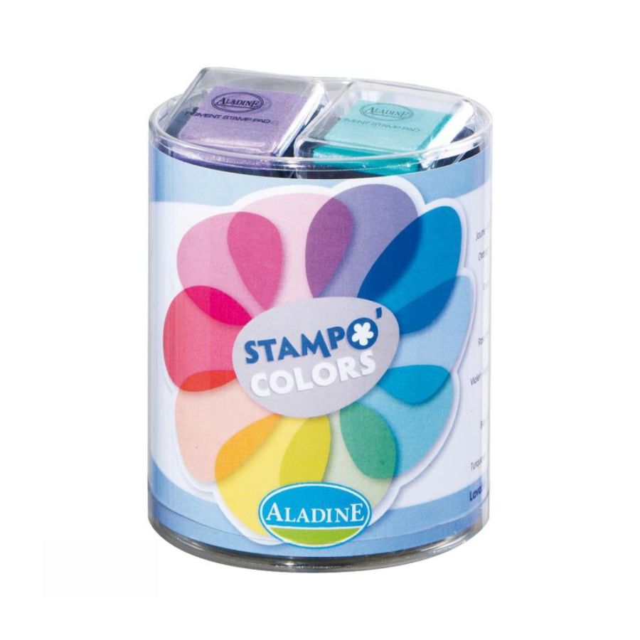 Kit 10 encreurs pastel Stampo'colors (sans acide) - Spécial embossage