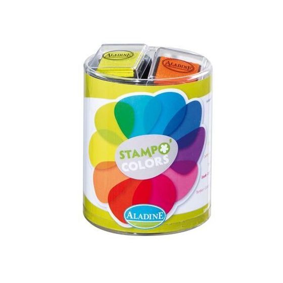 Stampo Colors Vitamine Aladine - Kit 10 encreurs 2, 5 x 2, 5 cm (embossage)