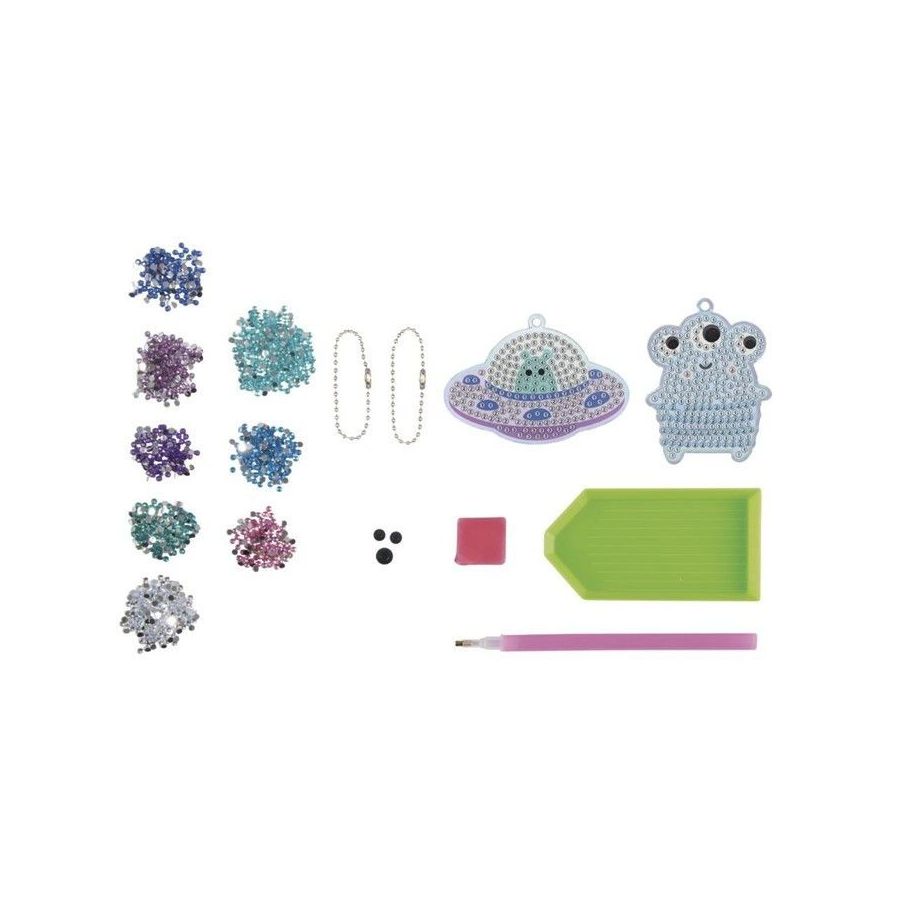 Kit Diamand Painting Ovni + Monstre - Rayher