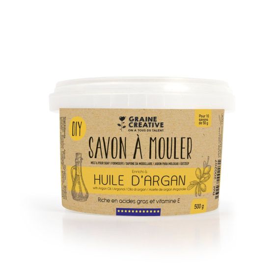 Savon à mouler enrichi à l'huile d'Argan – Graine Créative