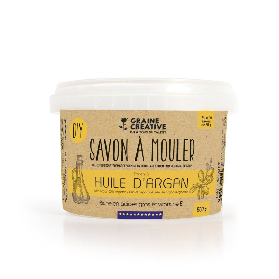 Savon à mouler enrichi à l'huile d'Argan – Graine Créative