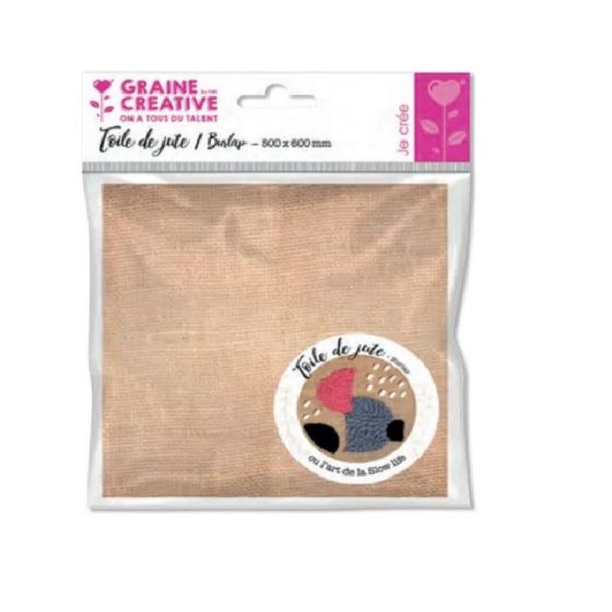 Toile de Jute 500x600 mm - Graine Creative