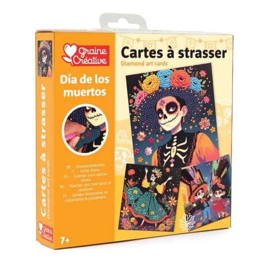 Cartes à strasser « Dia de los Muertos » – Graine Créative