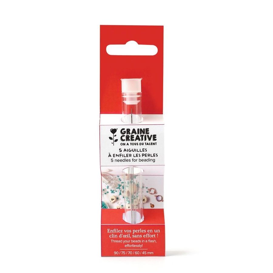 Lot 5 aiguilles à enfiler  les perles