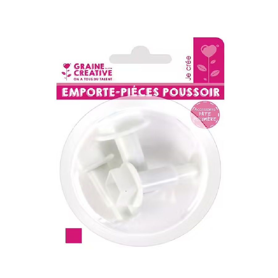 Emporte pièce poussoir carrés 3 pcs  Graine Creative