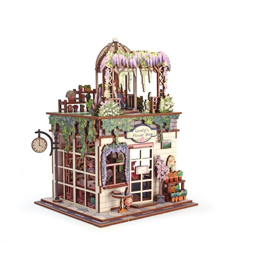 Maquette 3D bois «Flower Shop» – Kit DIY