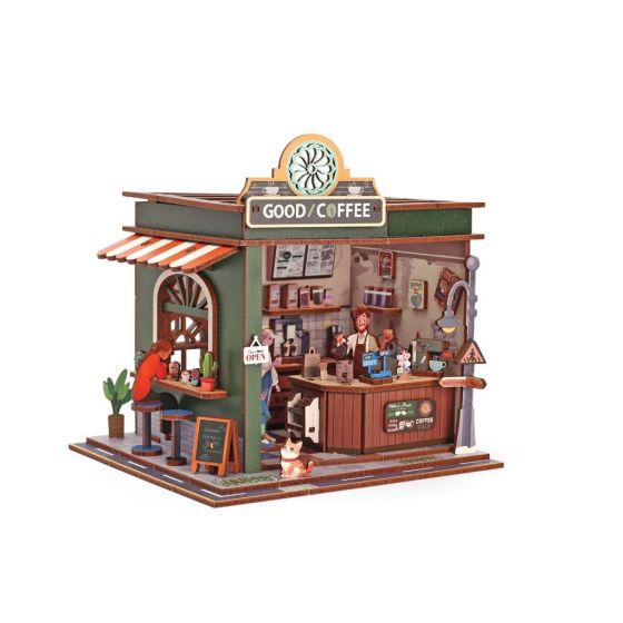 Maquette 3D bois «Coffee Shop» – Kit DIY