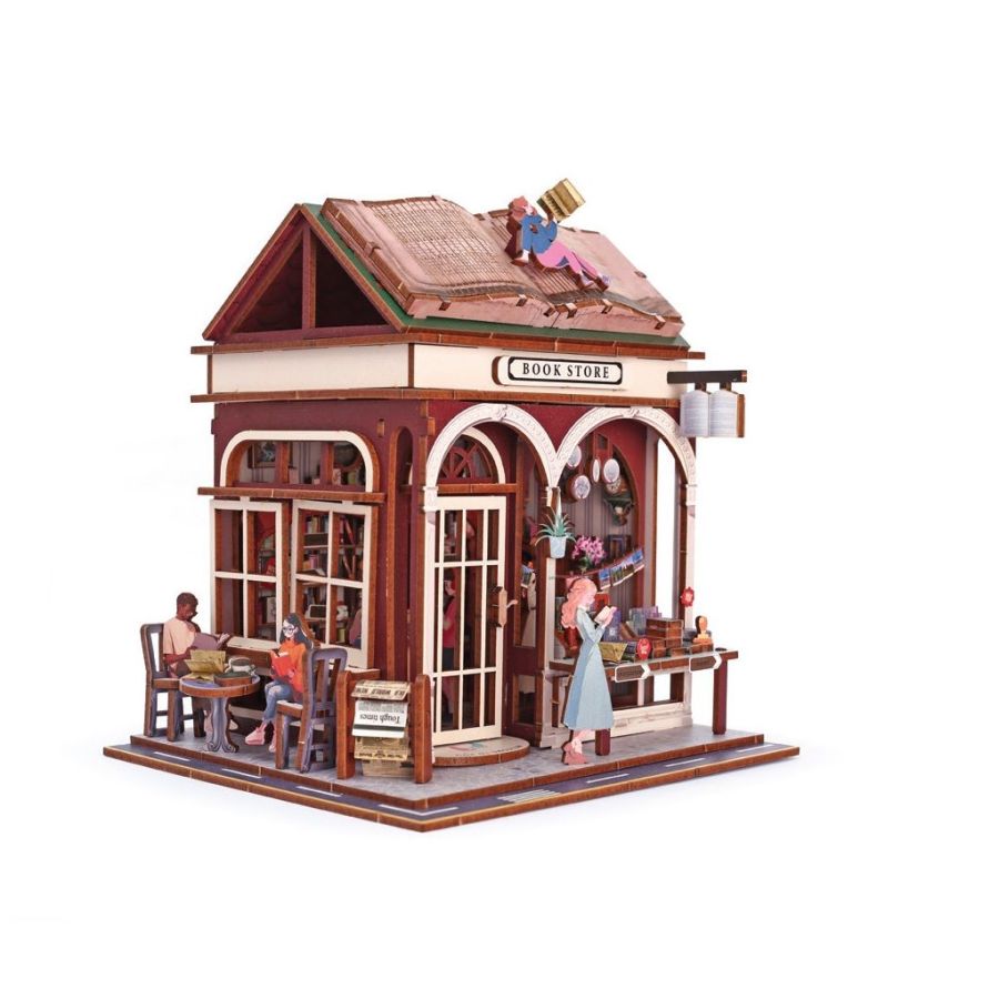 Maquette 3D bois «Book Store» – Kit DIY