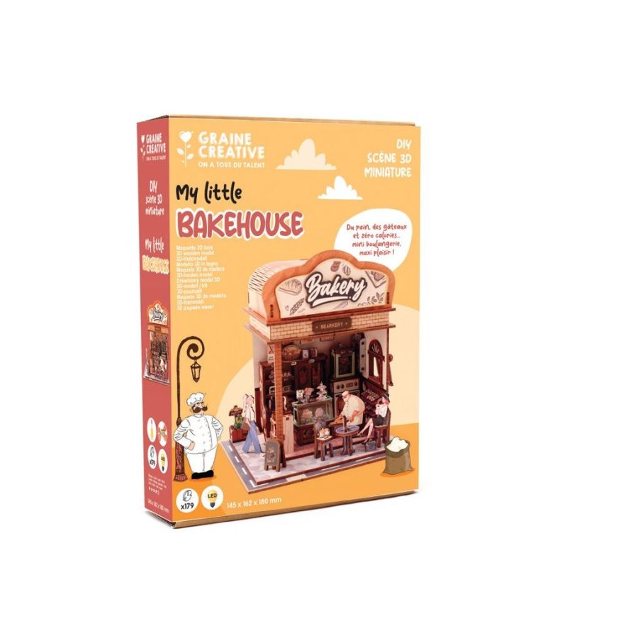 Maquette 3D bois «Bakehouse» – Kit DIY