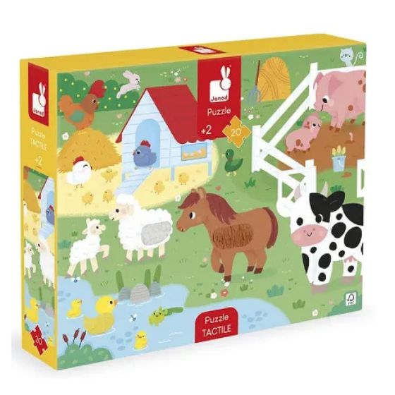 Puzzle tactile Ferme - Janod