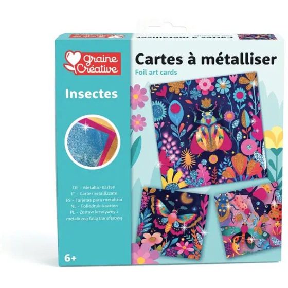 Cartes a metalliser - Les Insectes - Janod
