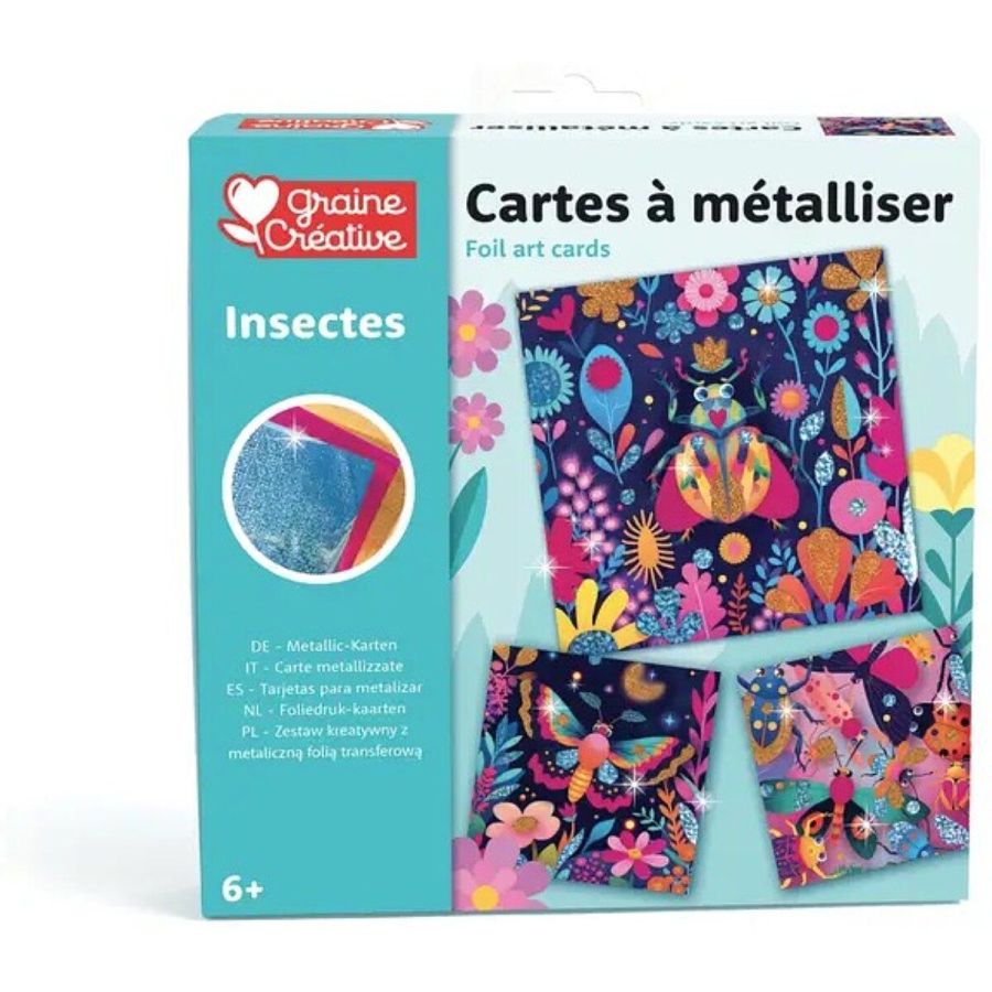 Cartes a metalliser - Les Insectes - Janod