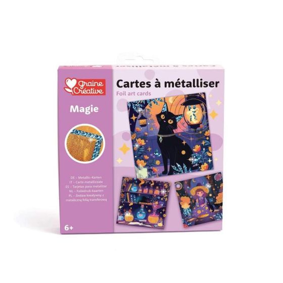 Cartes a metalliser - Magie - Graine Creative