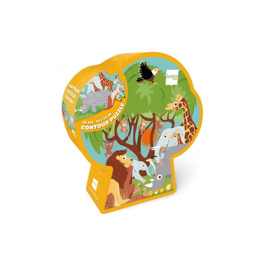 Puzzle contour Safari