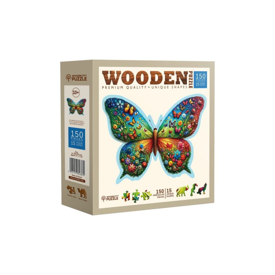 Wooden city Puzzle Papillon Multicolor 150 pcs