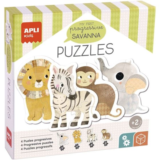 Apli Puzzle Ma Première Savane - 16 Grandes Pièces
