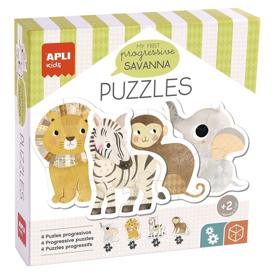 Apli Puzzle Ma Première Savane - 16 Grandes Pièces
