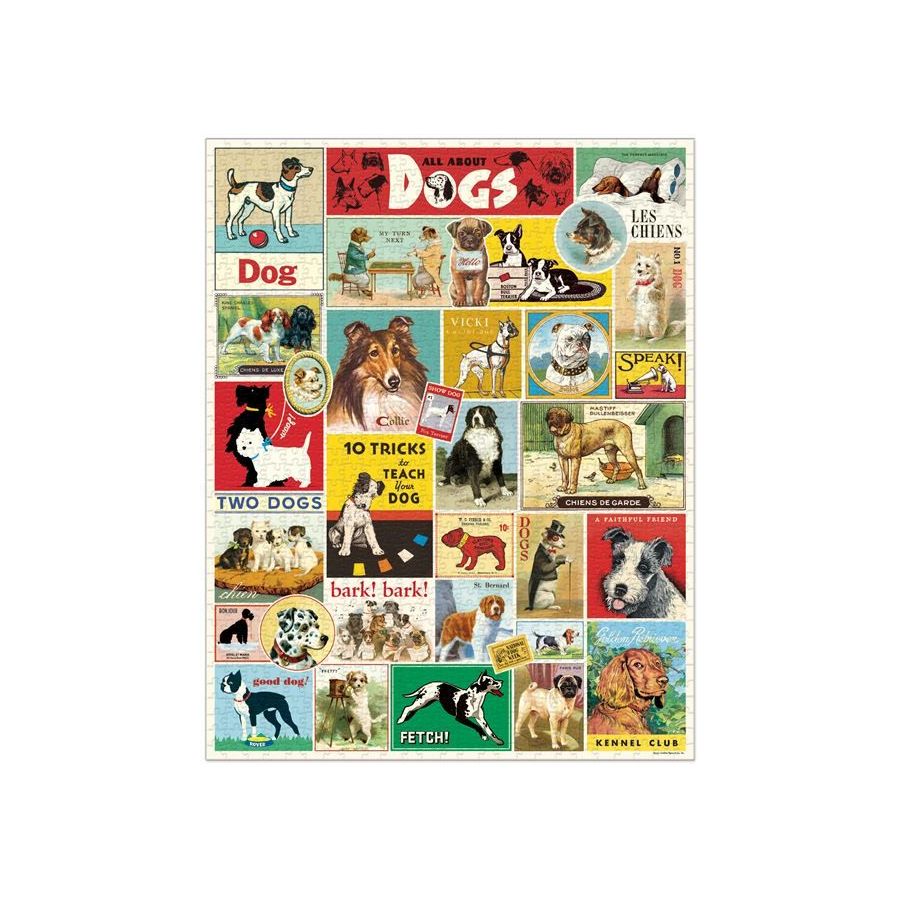 Puzzle Cavallini Chiens 1000 pièces 50 x | Art & Loisirs