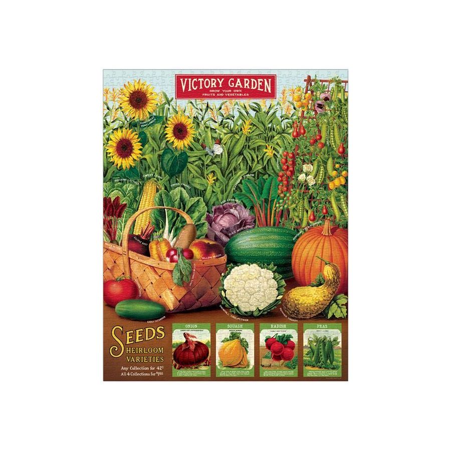 Puzzle Cavallini Potager 1000 pièces – 50 | Art & Loisirs