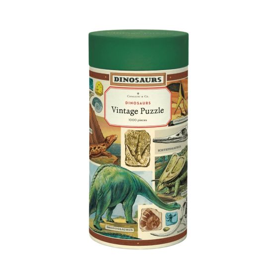 Puzzle Cavallini Dinosaures vintage 1000 | Art & Loisirs