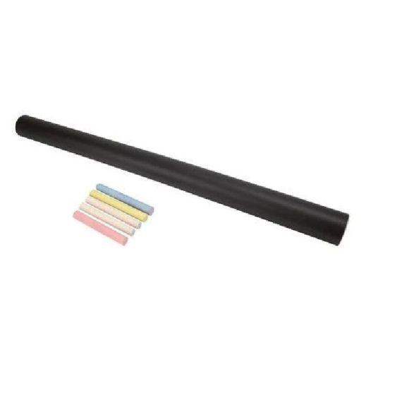 Tableau Adhesif Noir en Rouleau 45x150 cm