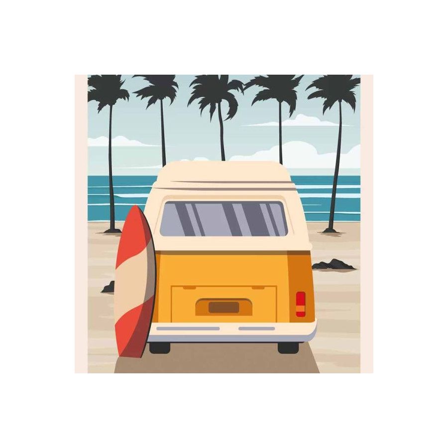 Peinture au numéro Malibu 30x40 cm