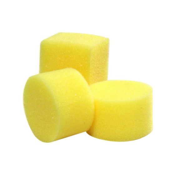 Eponges - Ronde et carré - Peinture acrylique et gouache - 6 pièces - 4cm