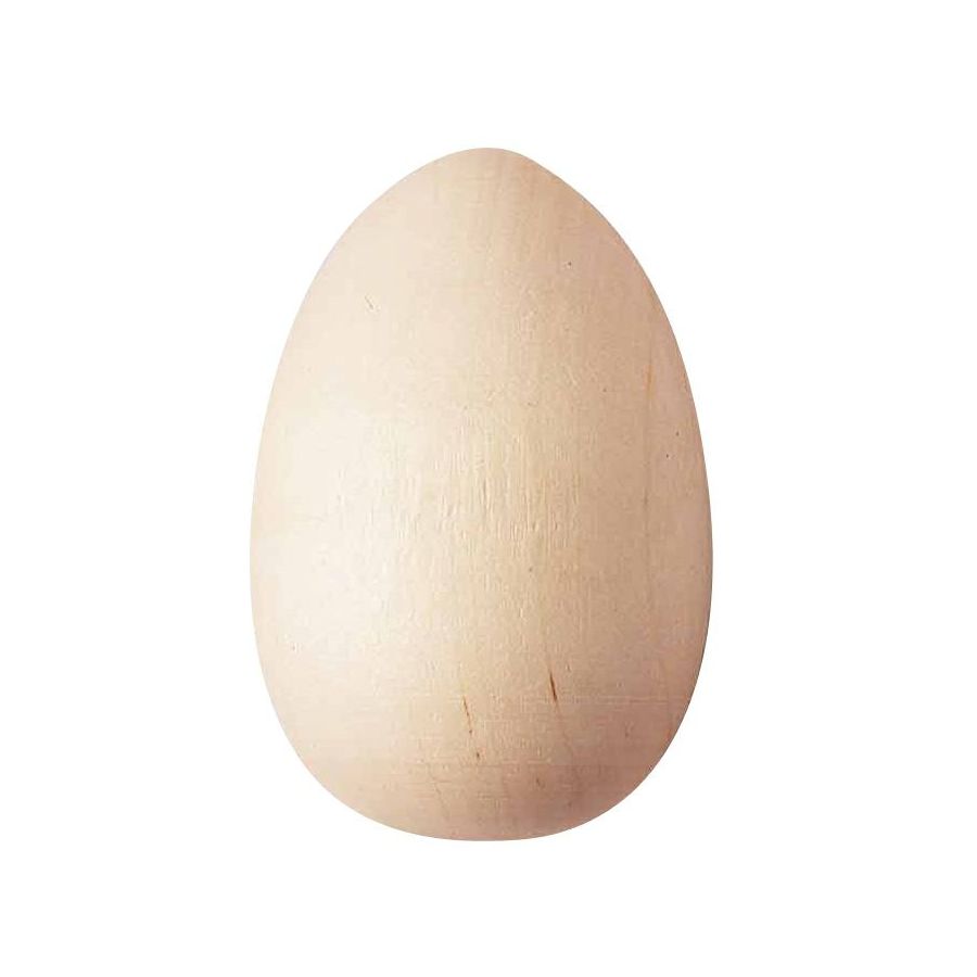 Oeuf en bois Déco de Pâques 6 x4 cm environ